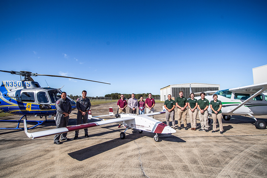 ASSURE’s Research Partner, Raspet Flight Research Lab at MSU, Works with Mississippi Highway Patrol and Delta State on Research Flights